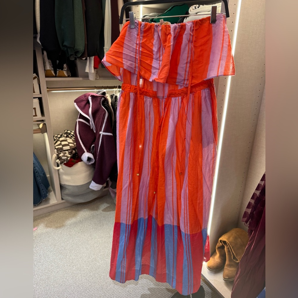 Diane Von Furstenberg Bold Orange and Purple cover up